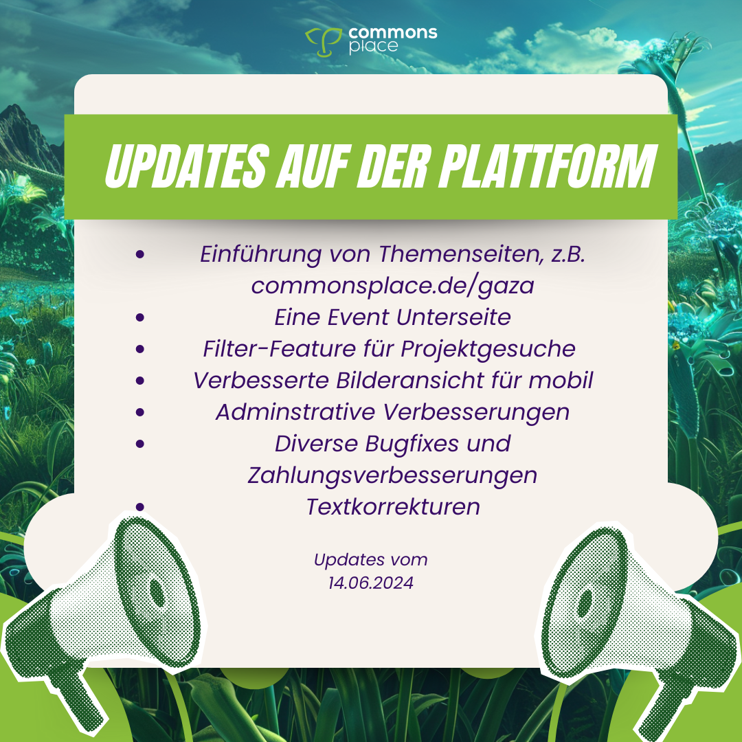 Updates auf der Plattform – 14.06.2024